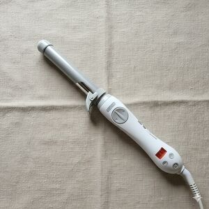 White Curling Iron with Digital Display